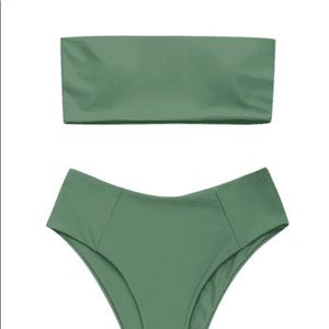 NEVER worn. ZAFUL High Cut Bandeau Bathing Suit